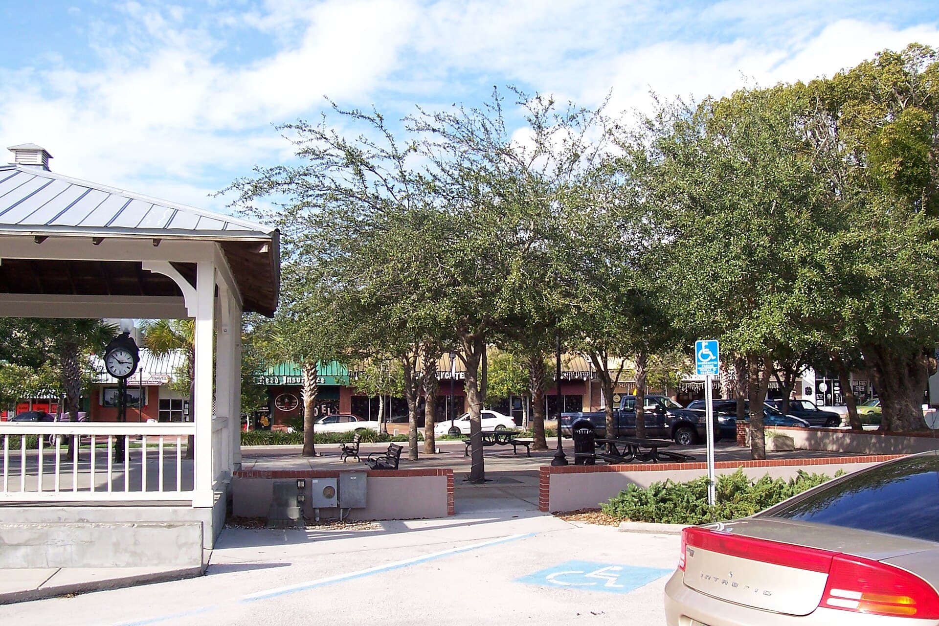 Downtown Zephyrhills, Florida with historic buildings and small-town charm