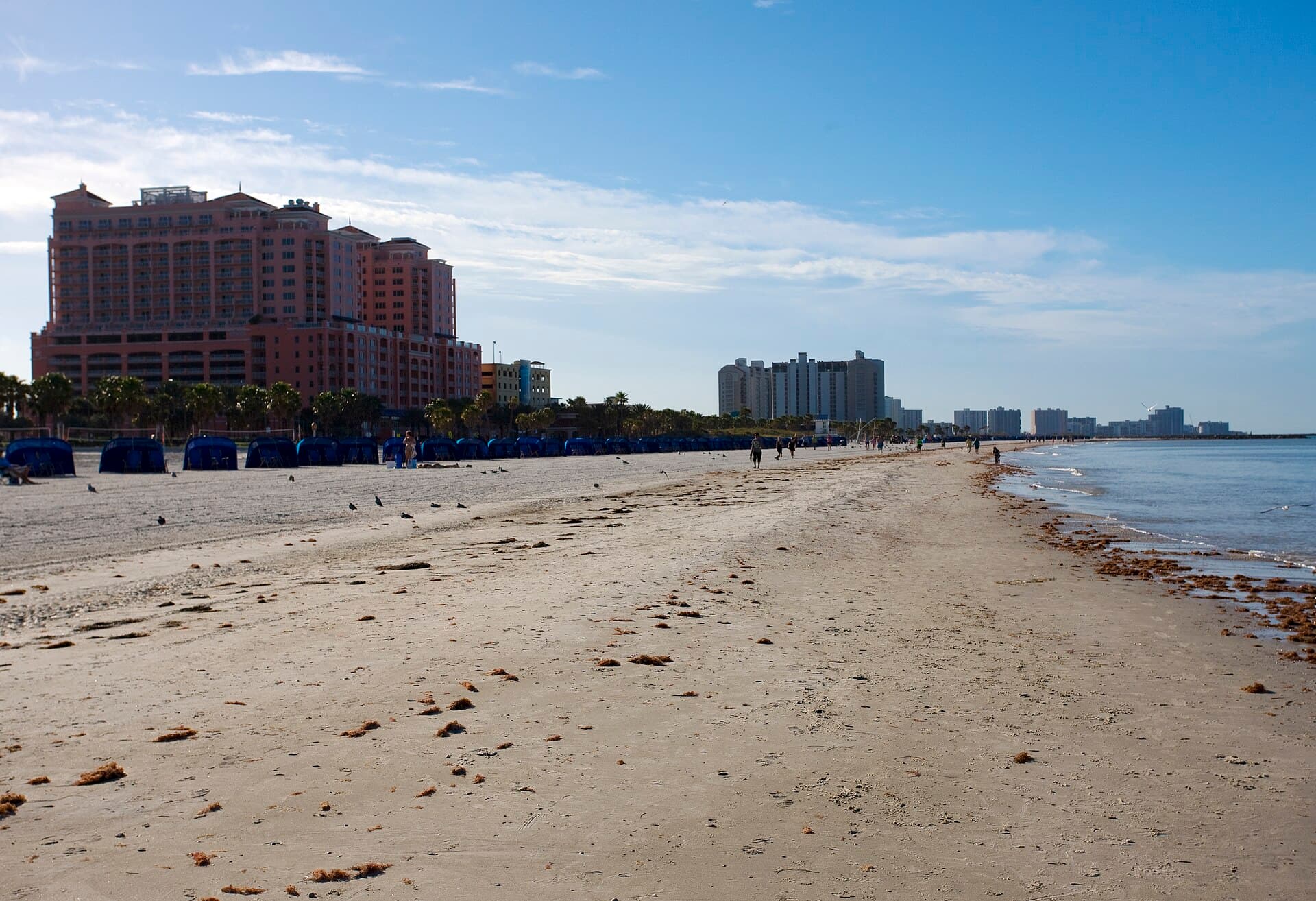 Clearwater Beach, Florida aerial view in June 2022